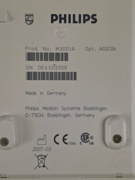 Philips M3001A-A02C06 OxiMax SpO2, NIBP, ECG, Temp, IBP MMS Module