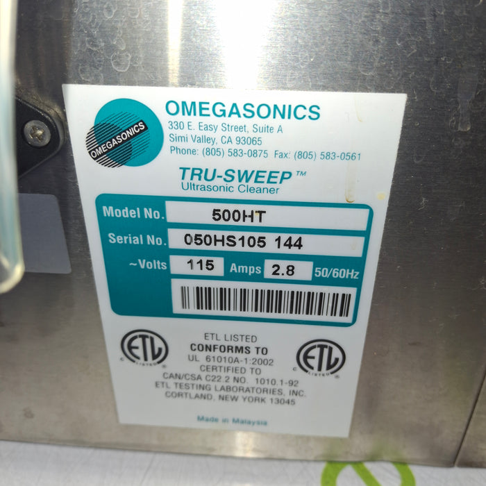 OMEGASONICS Tru-Sweep 500HT Ultrasonic Cleaner