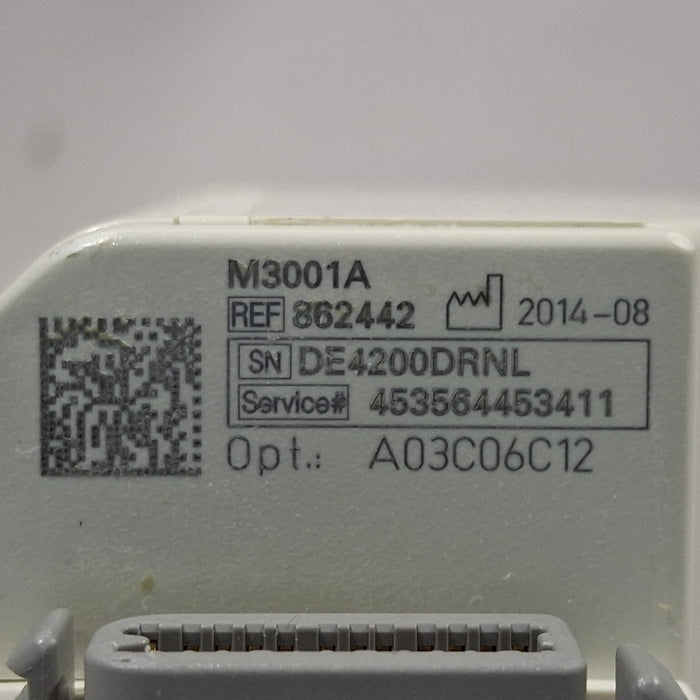 Philips M3001A-A03C06C12 Masimo SpO2, NIBP, 12 lead ECG, Temp, IBP MMS Module