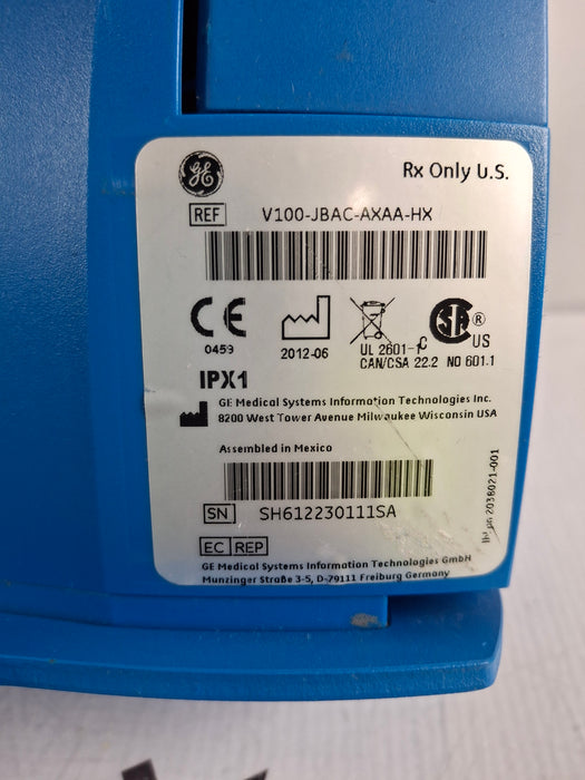 GE Healthcare Dinamap V100 - NIBP, SpO2, Temp Vital Signs Monitor