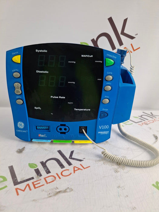 GE Healthcare Dinamap V100 - NIBP, SpO2, Temp Vital Signs Monitor