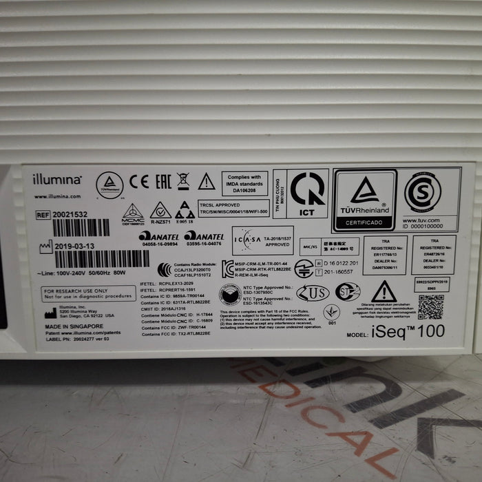 Illumina iSeQ 100 Sequencing System