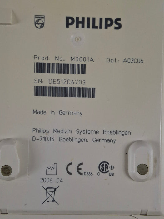 Philips M3001A-A02C06 OxiMax SpO2, NIBP, ECG, Temp, IBP MMS Module