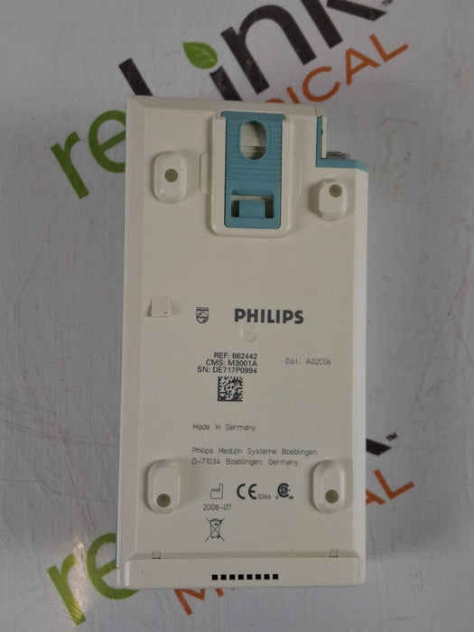 Philips M3001A-A02C06 OxiMax SpO2, NIBP, ECG, Temp, IBP MMS Module