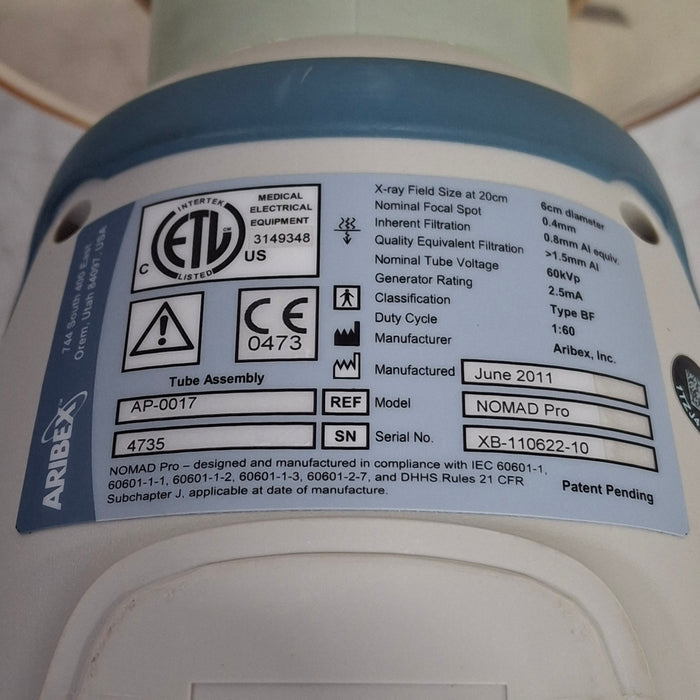 Aribex Nomad Pro Portable X ray