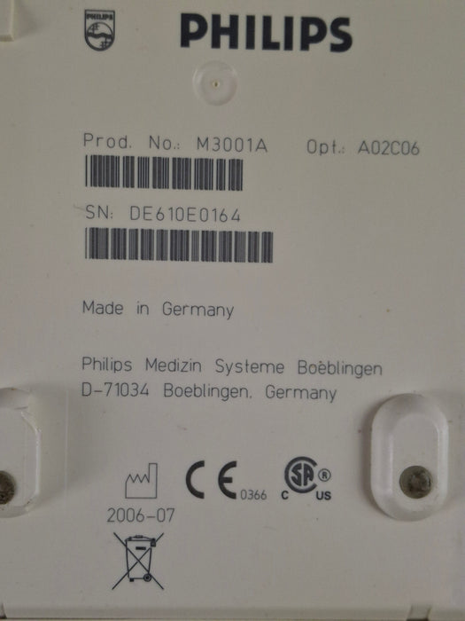 Philips M3001A-A02C06 OxiMax SpO2, NIBP, ECG, Temp, IBP MMS Module