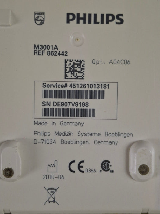 Philips M3001A-A04C06 OxiMax SpO2, NIBP, ECG, Temp, IBP MMS Module