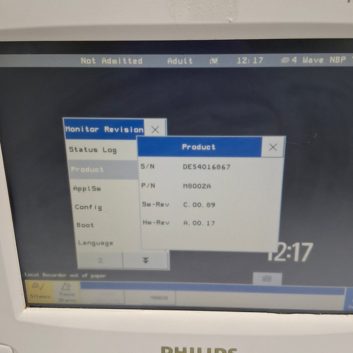 Philips IntelliVue MP30 - Anesthesia Patient Monitor