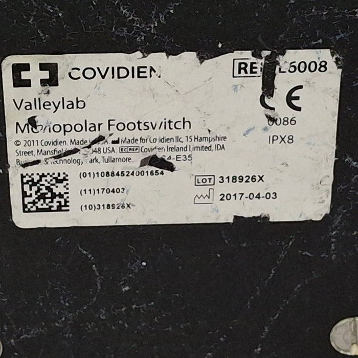 Valleylab E6008 Monopolar Electrosurgical Footswitch