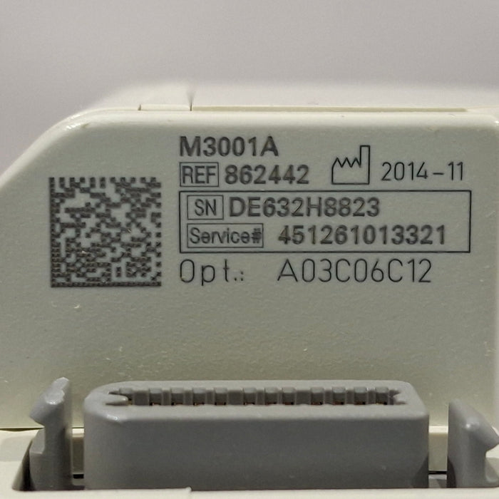 Philips M3001A-A03C06C12 Masimo SpO2, NIBP, 12 lead ECG, Temp, IBP MMS Module