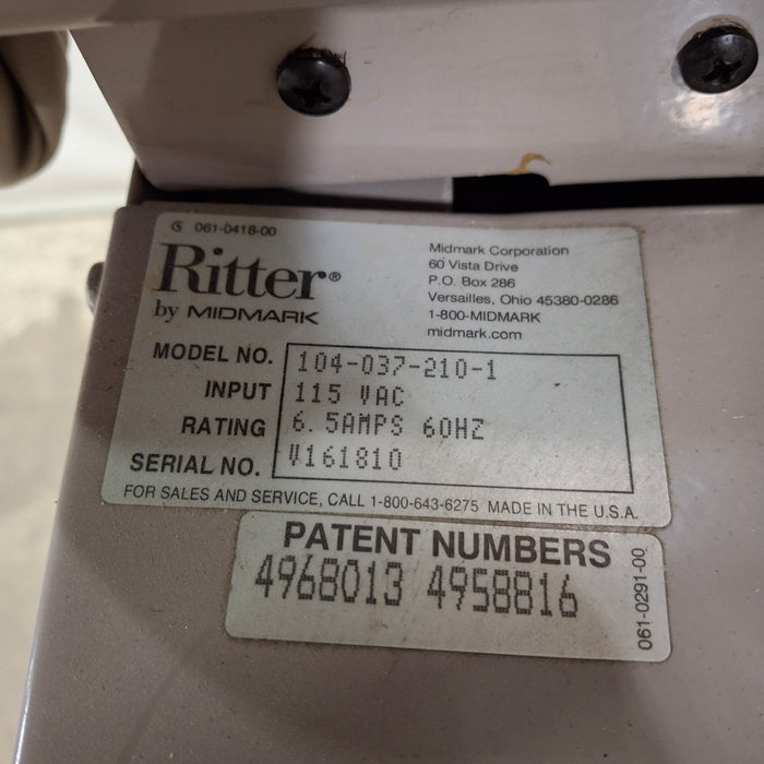 Ritter 104 Exam Table
