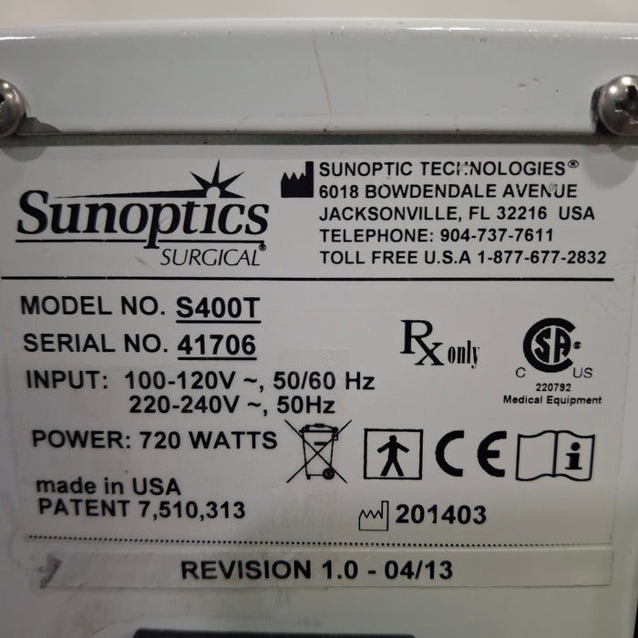 Sunoptic Technologies Titan 400HP Xenon Light Source