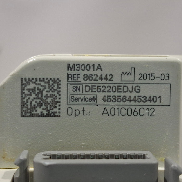 Philips M3001A-A01C06C12 Fast SpO2, NIBP, 12 lead ECG, Temp, IBP MMS Module