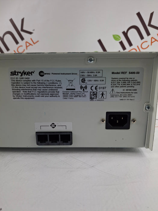 Stryker 5400-050 Core Powered Instrument Driver
