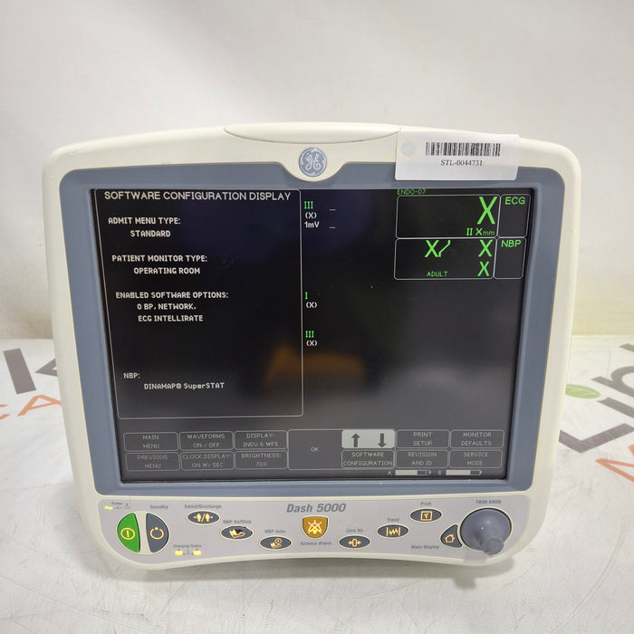 GE Healthcare Dash 5000 - Masimo SpO2 Patient Monitor
