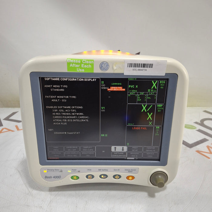 GE Healthcare Dash 4000 - Masimo SpO2 Patient Monitor