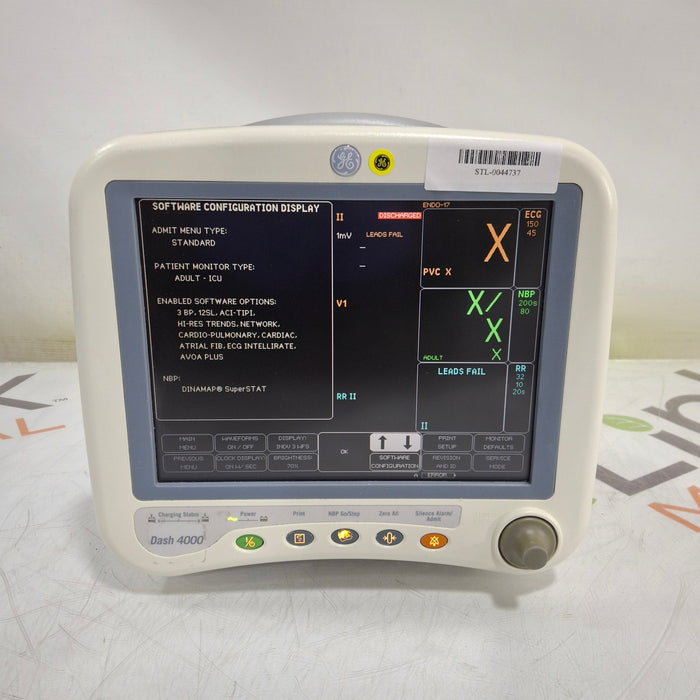 GE Healthcare Dash 4000 - Masimo SpO2 Patient Monitor