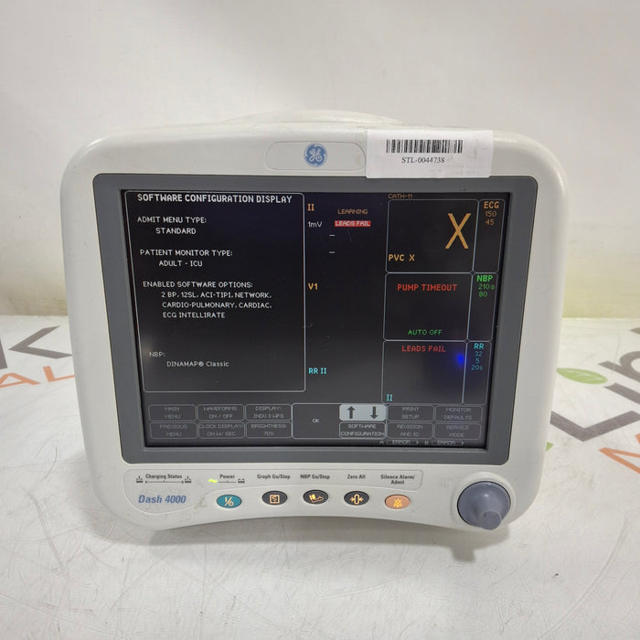 GE Healthcare Dash 4000 - Masimo SpO2 Patient Monitor