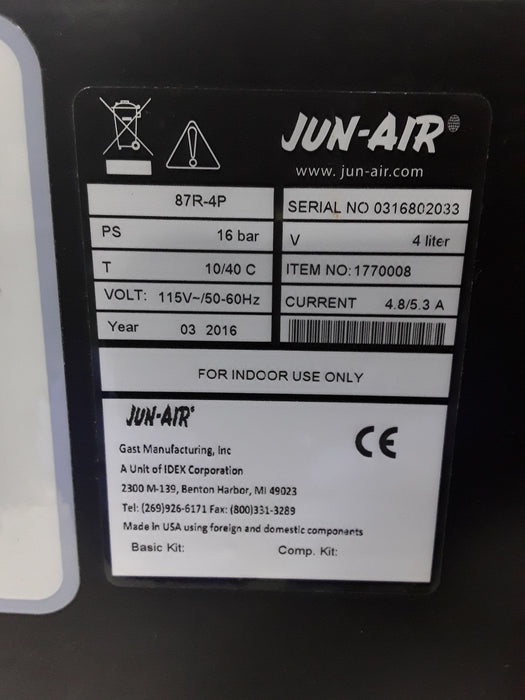 Jun-Air 87R-4P Dental Air Compressor
