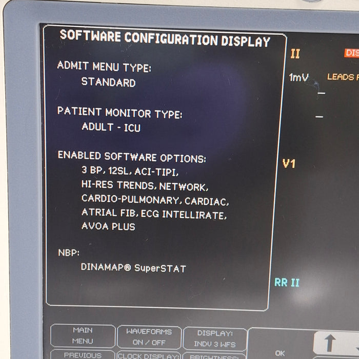 GE Healthcare Dash 4000 - Masimo SpO2 Patient Monitor