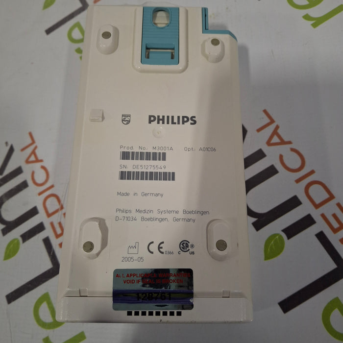 Philips M3001A-A01C06 Fast SpO2, NIBP, ECG, Temp, IBP MMS Module