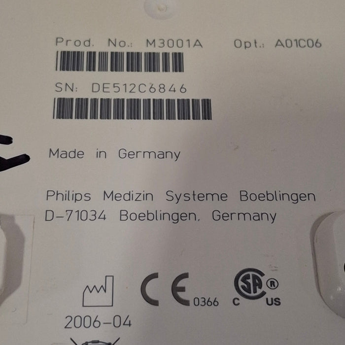 Philips M3001A-A01C06 Fast SpO2, NIBP, ECG, Temp, IBP MMS Module