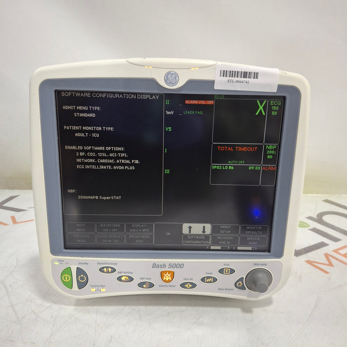 GE Healthcare Dash 5000 - GE/Nellcor SpO2 Patient Monitor