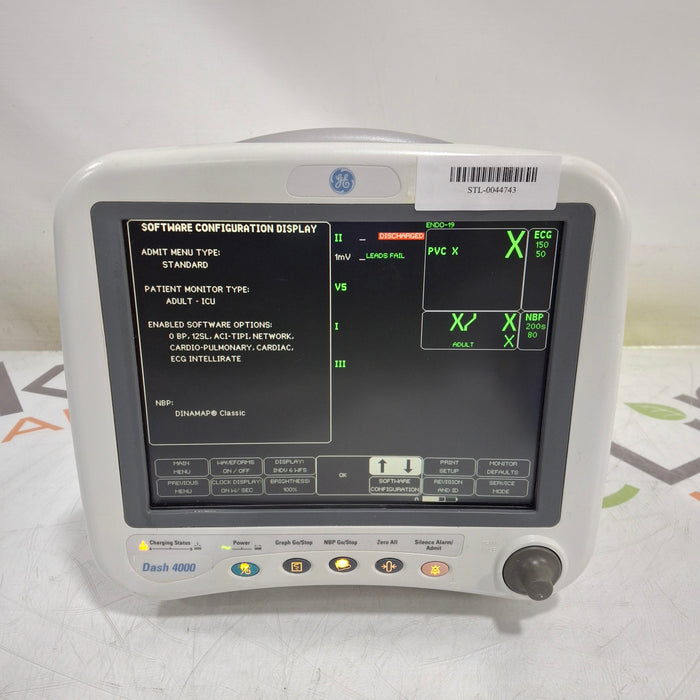 GE Healthcare Dash 4000 - Masimo SpO2 Patient Monitor