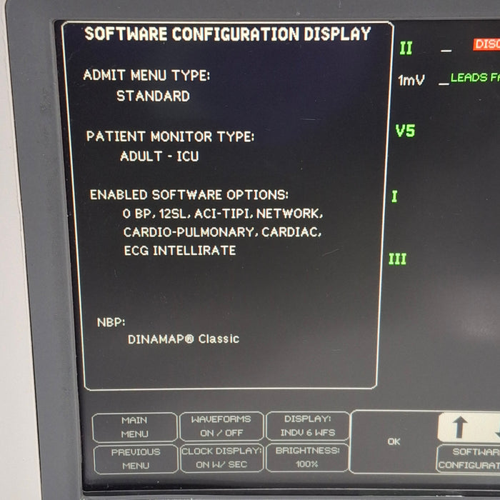 GE Healthcare Dash 4000 - Masimo SpO2 Patient Monitor