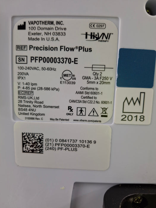 Vapotherm Precision Flow Plus Meter Humidifier