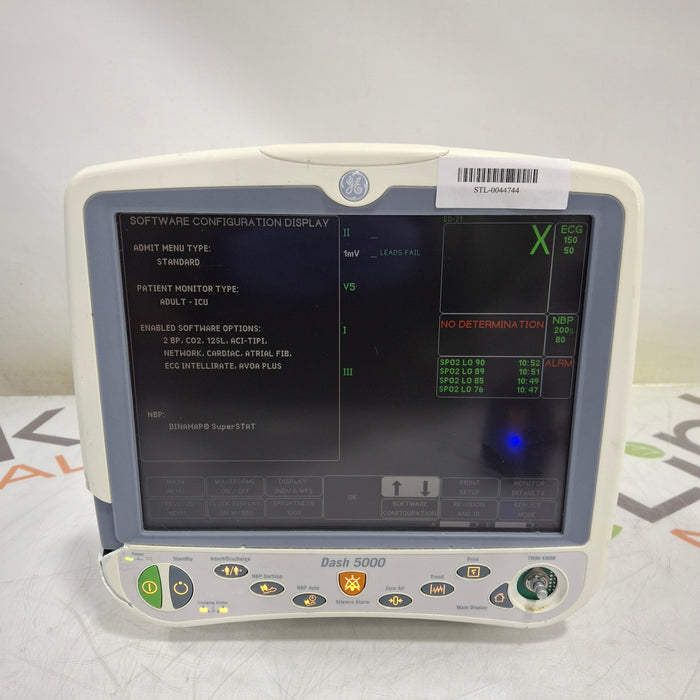 GE Healthcare Dash 5000 - GE/Nellcor SpO2 Patient Monitor