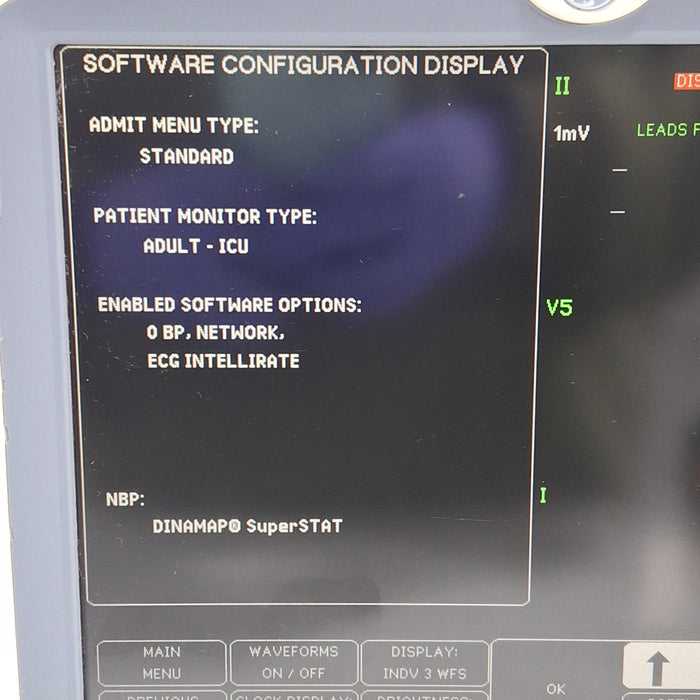 GE Healthcare Dash 5000 - Masimo SpO2 Patient Monitor