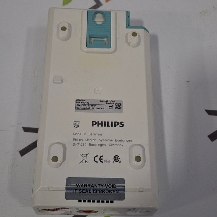 Philips M3001A-A01C06 Fast SpO2, NIBP, ECG, Temp, IBP MMS Module