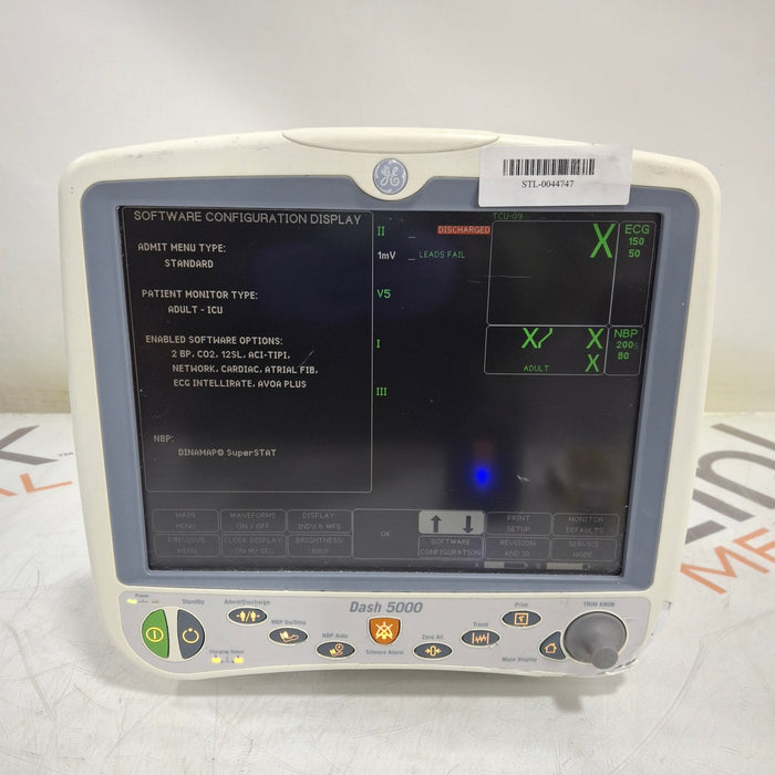 GE Healthcare Dash 5000 - GE/Nellcor SpO2 Patient Monitor