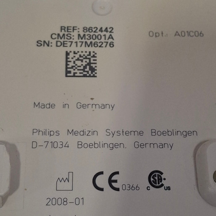Philips M3001A-A01C06 Fast SpO2, NIBP, ECG, Temp, IBP MMS Module