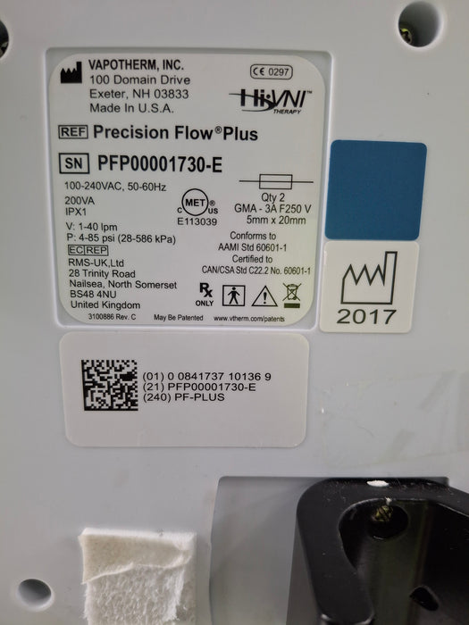 Vapotherm Precision Flow Plus Meter Humidifier