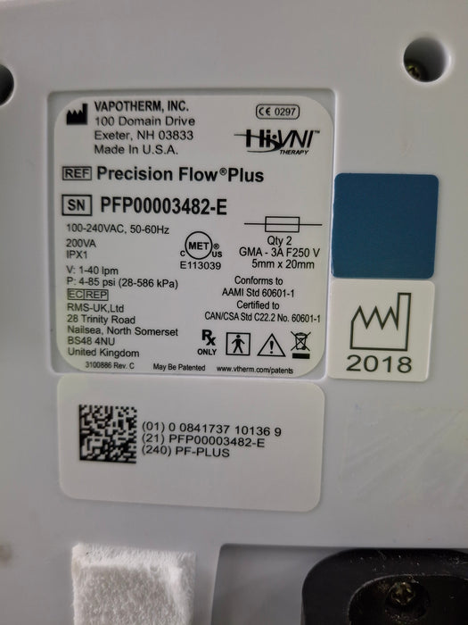 Vapotherm Precision Flow Plus Meter Humidifier