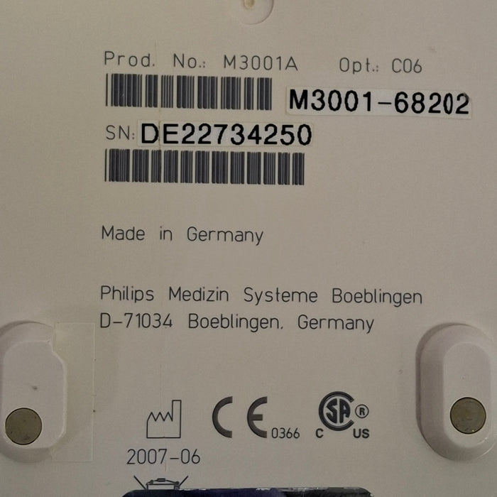 Philips M3001A-C06 Fast SpO2, NIBP, ECG, Temp, IBP MMS Module