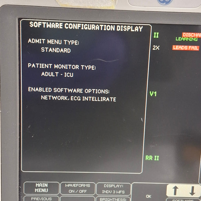 GE Healthcare Dash 4000 - Masimo SpO2 Patient Monitor