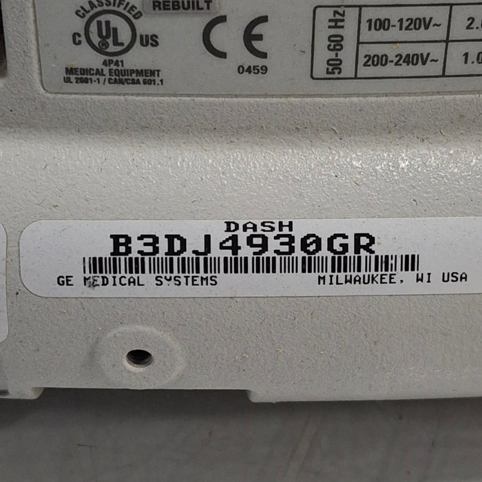 GE Healthcare Dash 4000 - Masimo SpO2 Patient Monitor