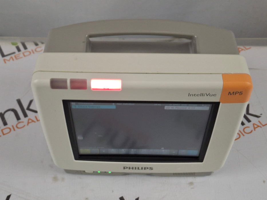 Philips Intellivue MP5 - ECG, OxiMax SpO2, NIBP Patient Monitor