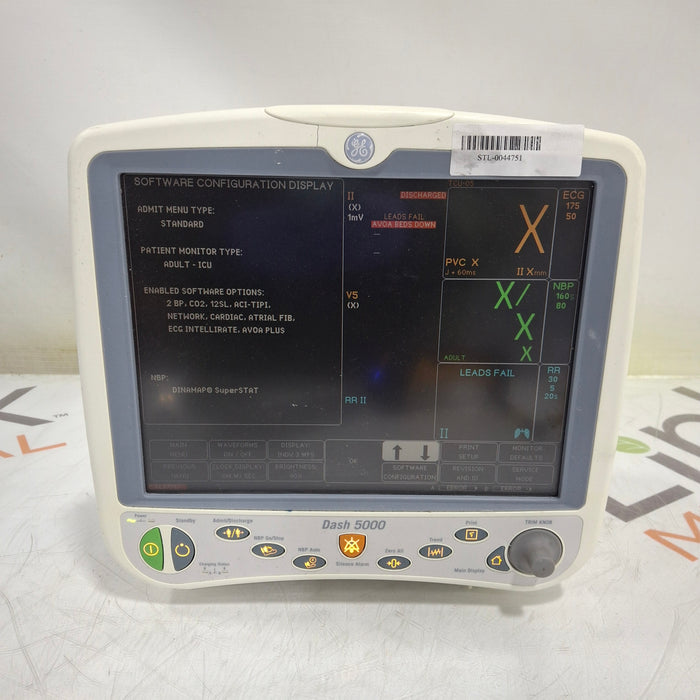 GE Healthcare Dash 5000 - GE/Nellcor SpO2 Patient Monitor
