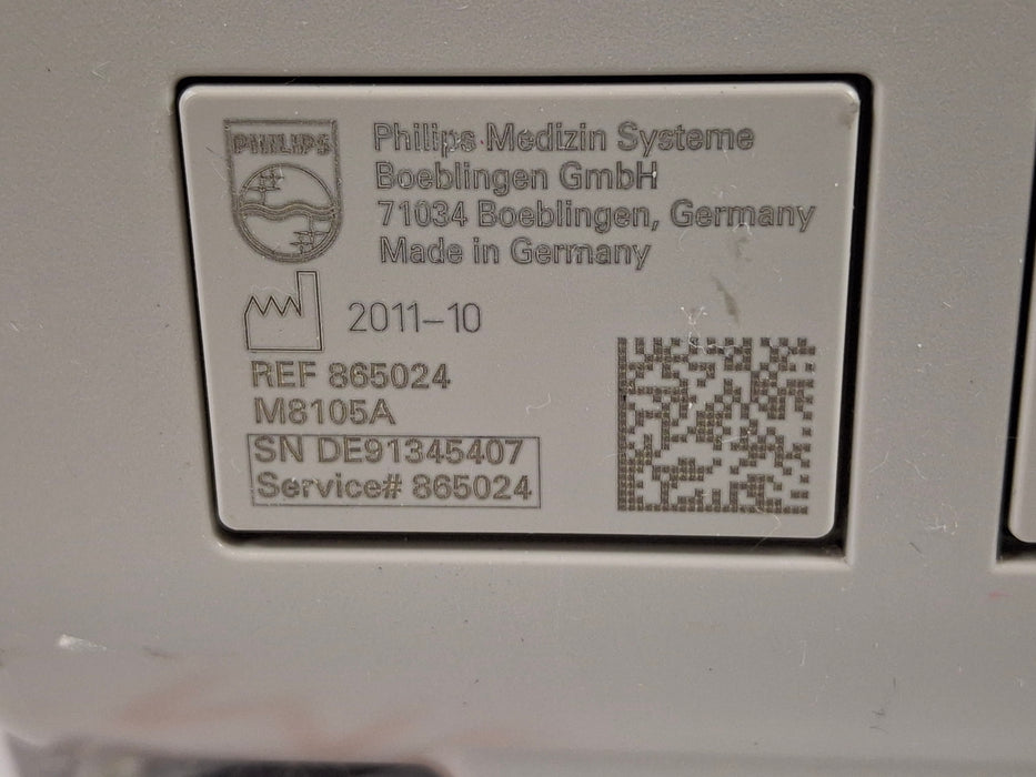 Philips Intellivue MP5 - ECG, OxiMax SpO2, NIBP Patient Monitor