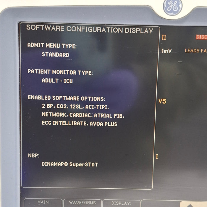 GE Healthcare Dash 5000 - GE/Nellcor SpO2 Patient Monitor