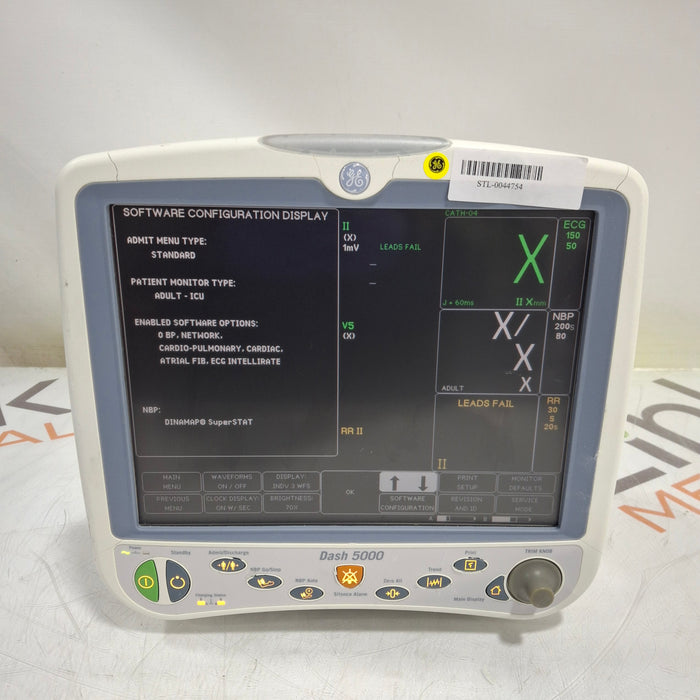 GE Healthcare Dash 5000 - Masimo SpO2 Patient Monitor