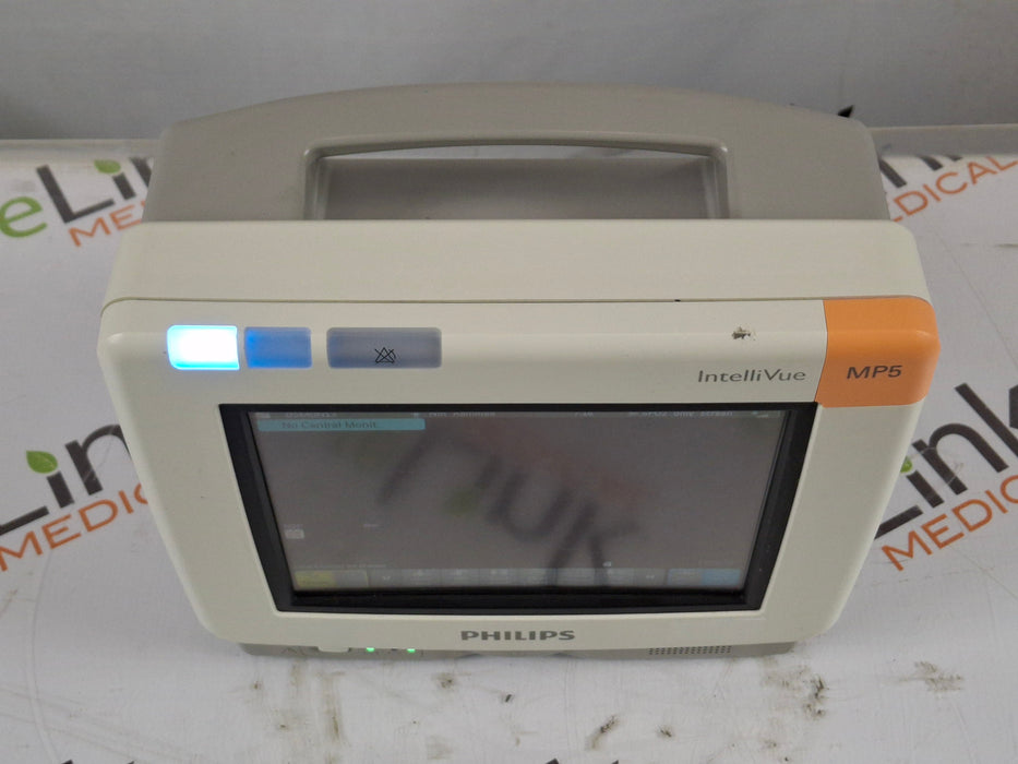 Philips Intellivue MP5 - ECG, OxiMax SpO2, NIBP Patient Monitor