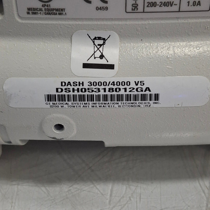 GE Healthcare Dash 4000 - GE/Nellcor SpO2 Patient Monitor