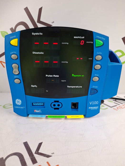 GE Healthcare Dinamap V100 - NIBP, SpO2, Temp Vital Signs Monitor