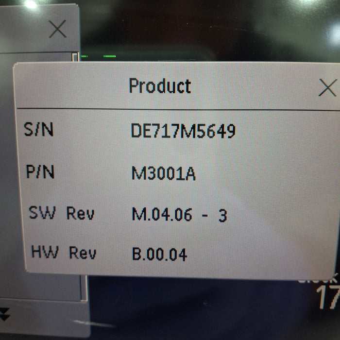 Philips M3001A-A01C06 Fast SpO2, NIBP, ECG, Temp, IBP MMS Module