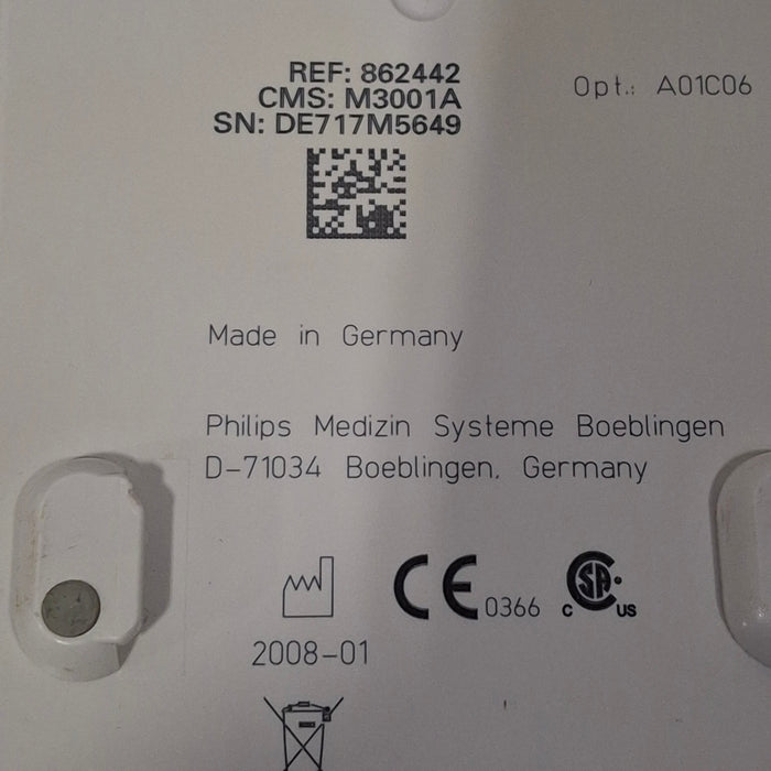Philips M3001A-A01C06 Fast SpO2, NIBP, ECG, Temp, IBP MMS Module
